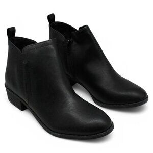 WomenCadee Womens Faux Leather Zipper Ankle Boots